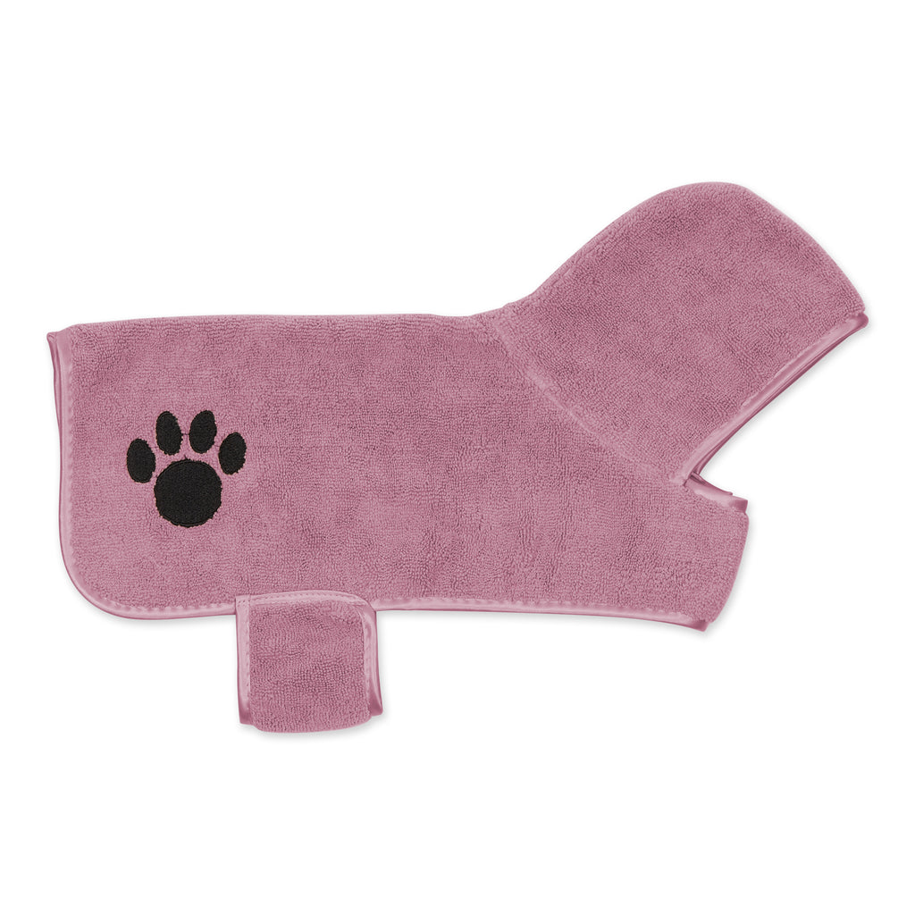 Rose Embroidered Paw Small Pet Robe