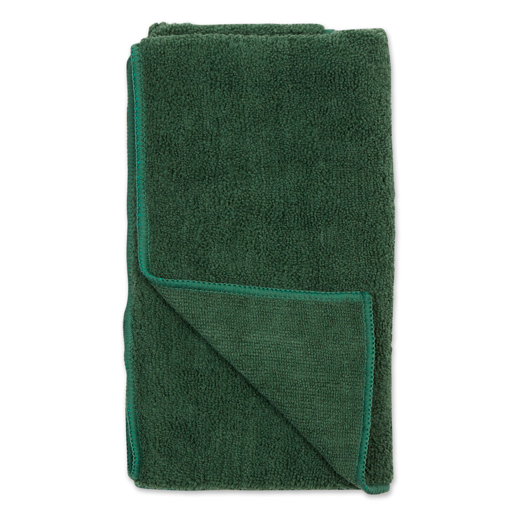 Hunter Green Embroidered Paw Small Pet Towel Set of 3