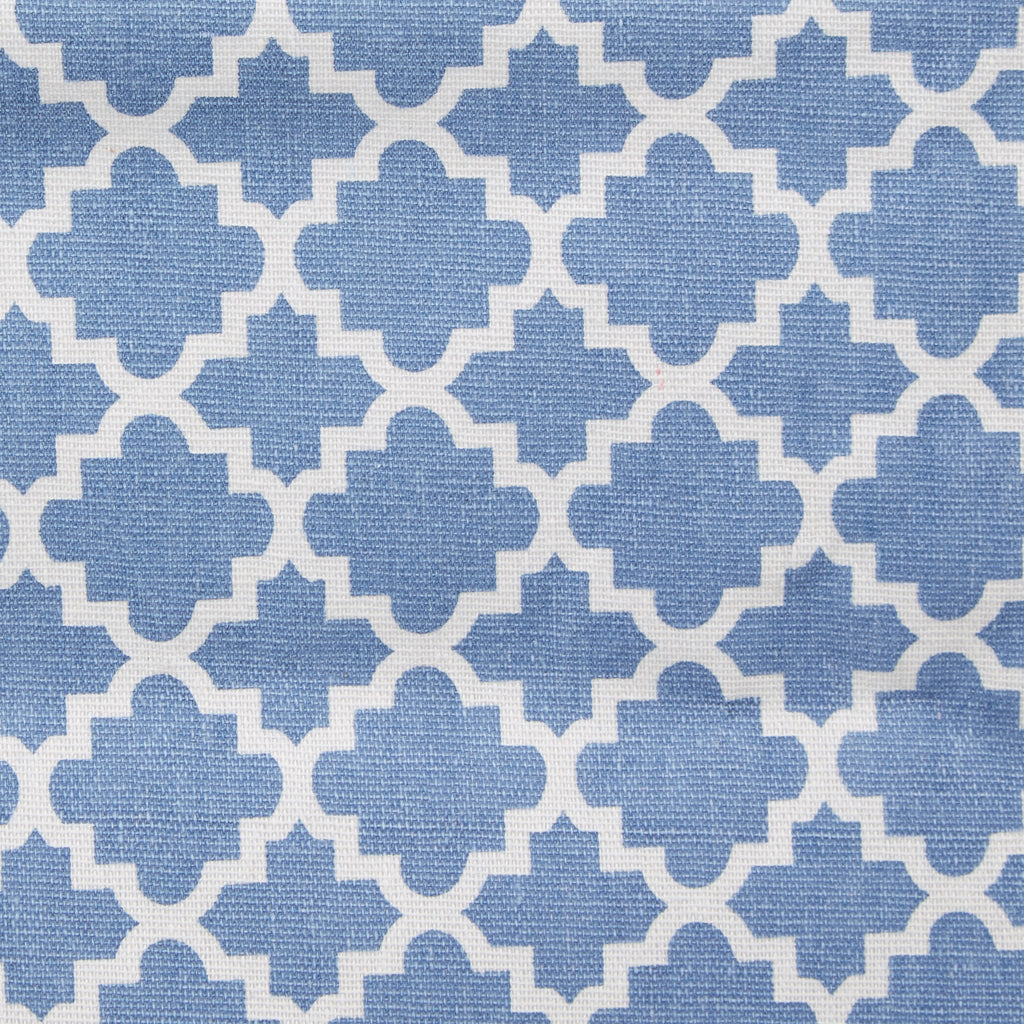Pe Coated Cotton/Poly Laundry Bin Lattice French Blue Rectangle Extra Large 12.5X17.5X10.5 Set of 2