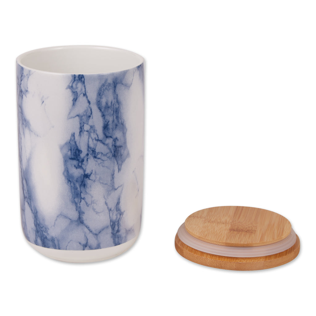 Blue Marble Ceramic Treat Canister