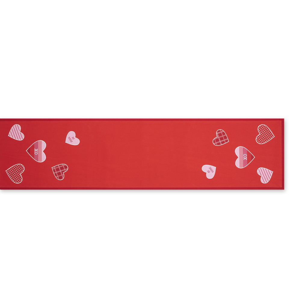 Hearts Embellished Table Runner 14x54