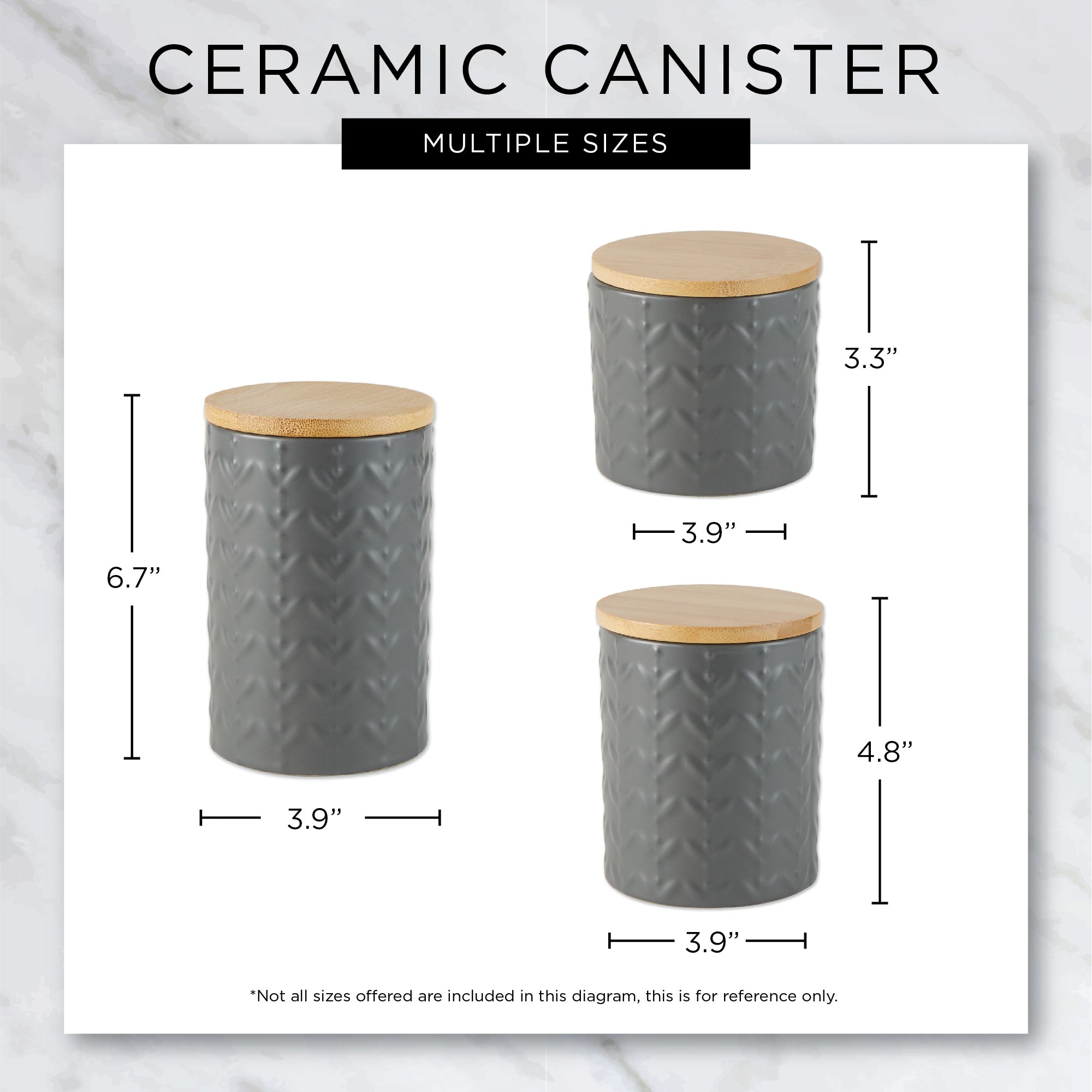 DII Teal Matte Retro Vine Texture Ceramic Canister (Set of 3)