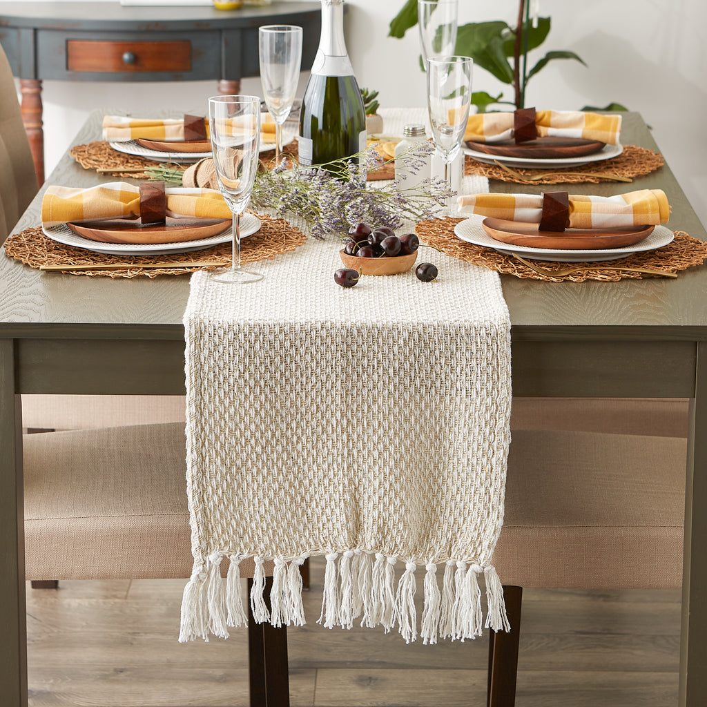 Natural Woven Table Runner 15X72