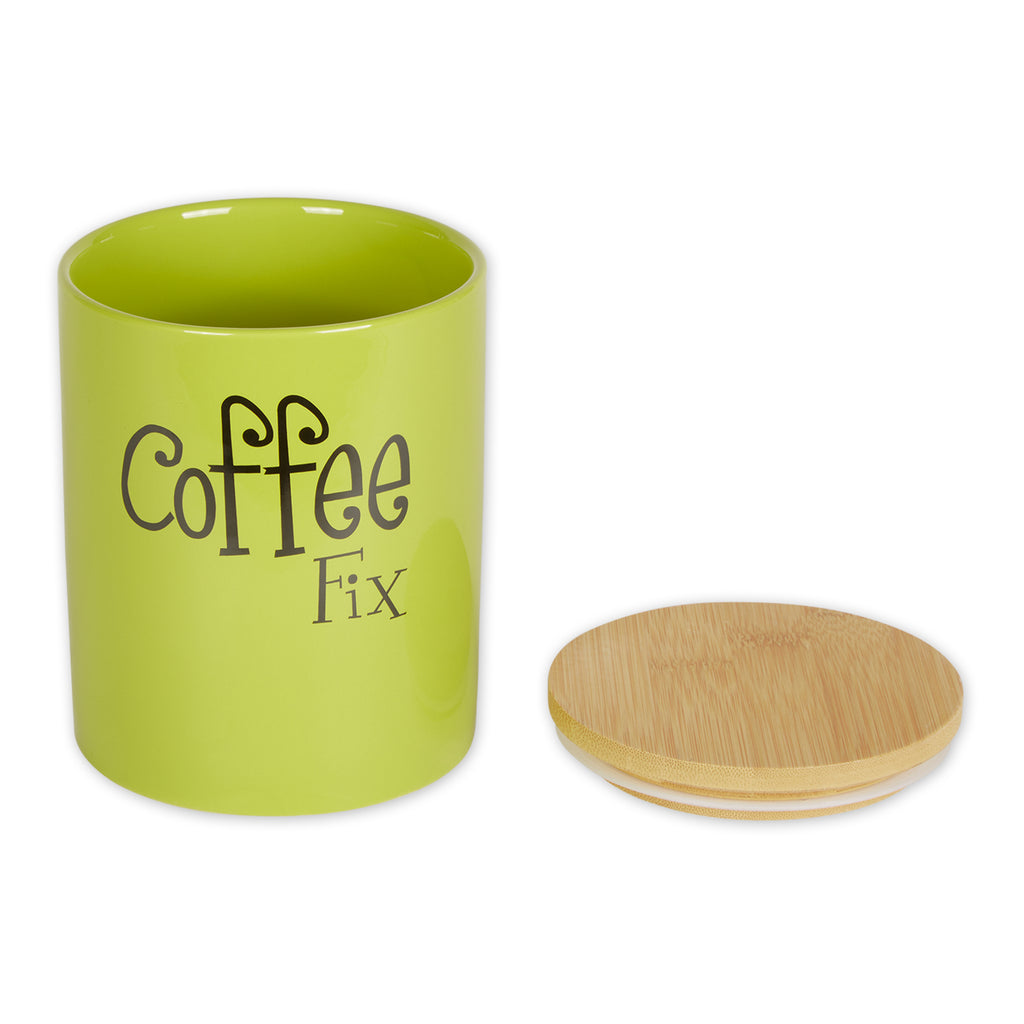 Avocado Coffee/Sugar/Tea Ceramic Canister Set of 3