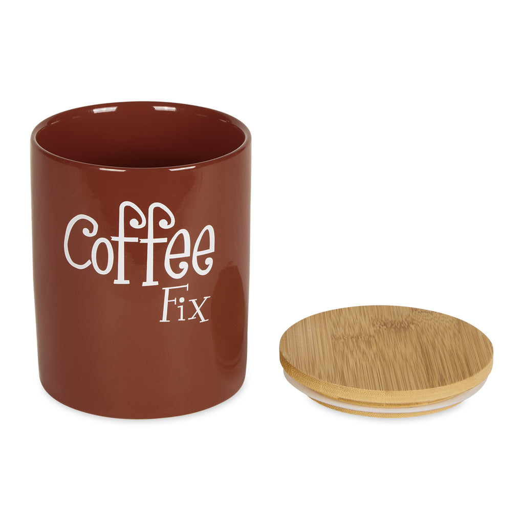 Cinnamon Coffee/Sugar/Tea Ceramic Canister Set of 3