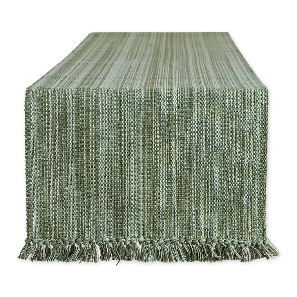 Artichoke Variegated Fringe Table Runner 13x72