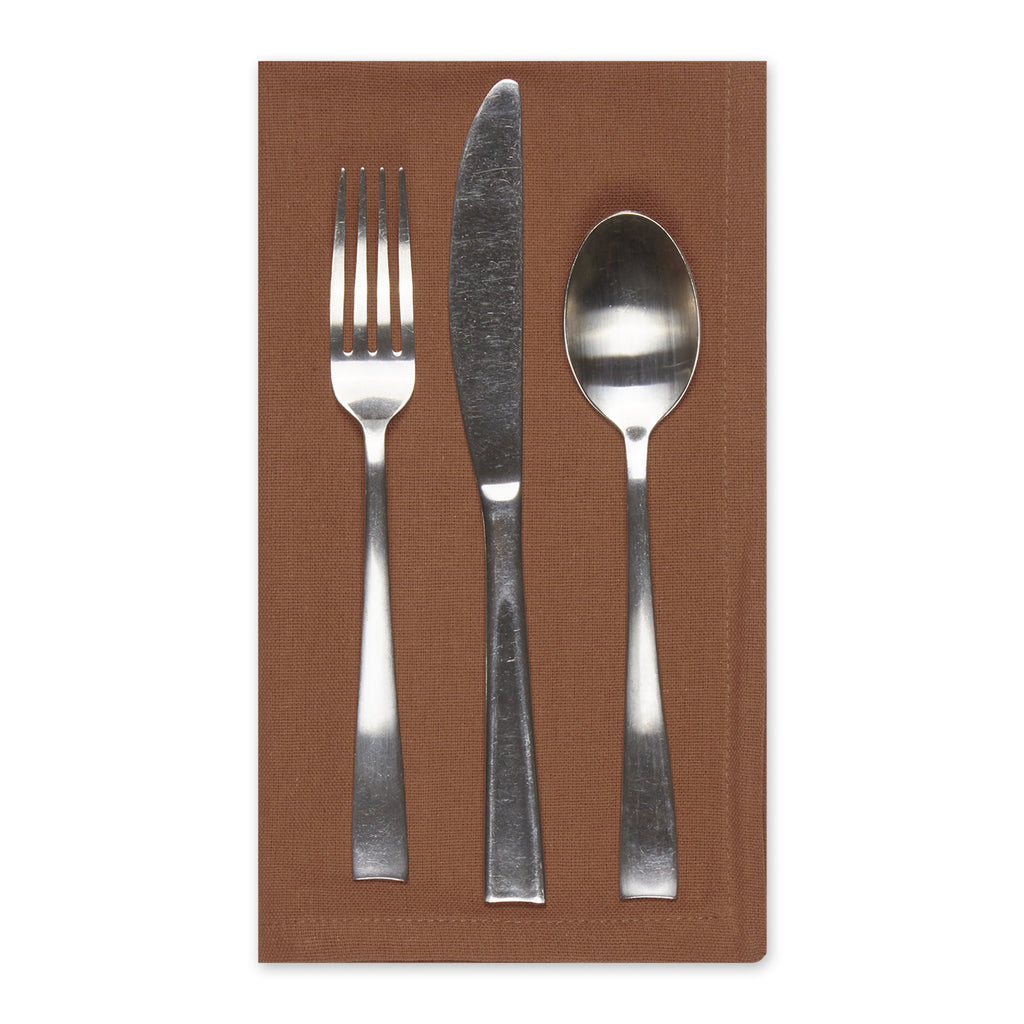 Leather Brown Napkin Set of 6