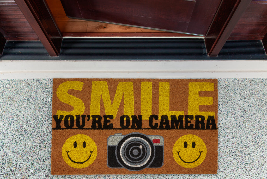 Smile You're On Camera Doormat