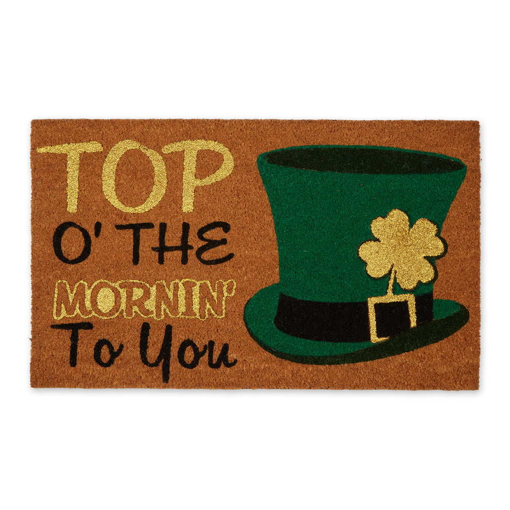 Top O' The Mornin' To You! Glitter Doormat