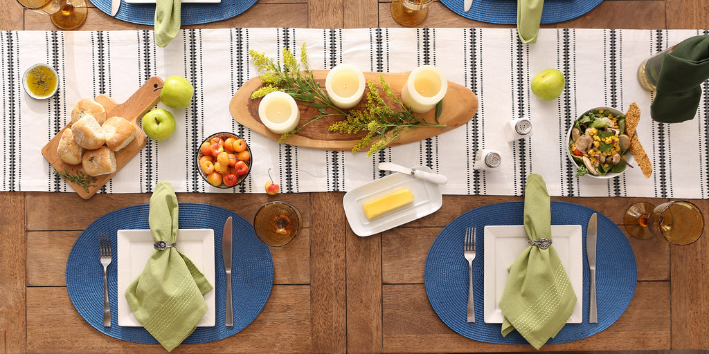 Nautical Blue Oval Pp Woven Placemat Set of 6