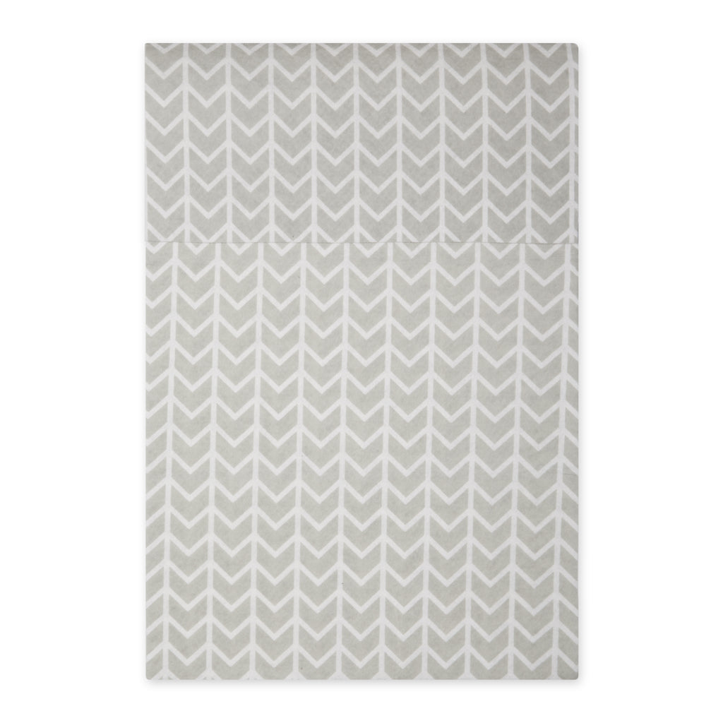 Cool Gray Herringbone Print Fridge Liner Set of 6