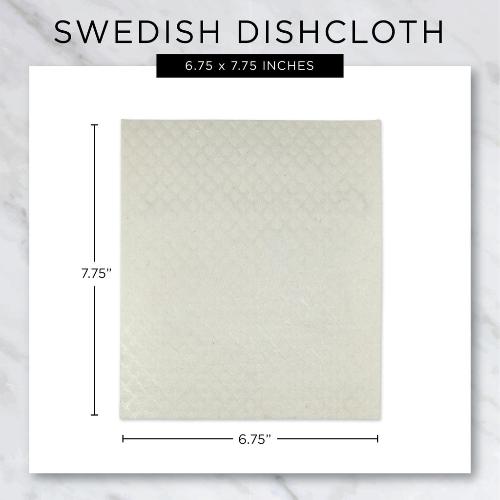 Avocado & White Swedish Dishcloth Set of 3