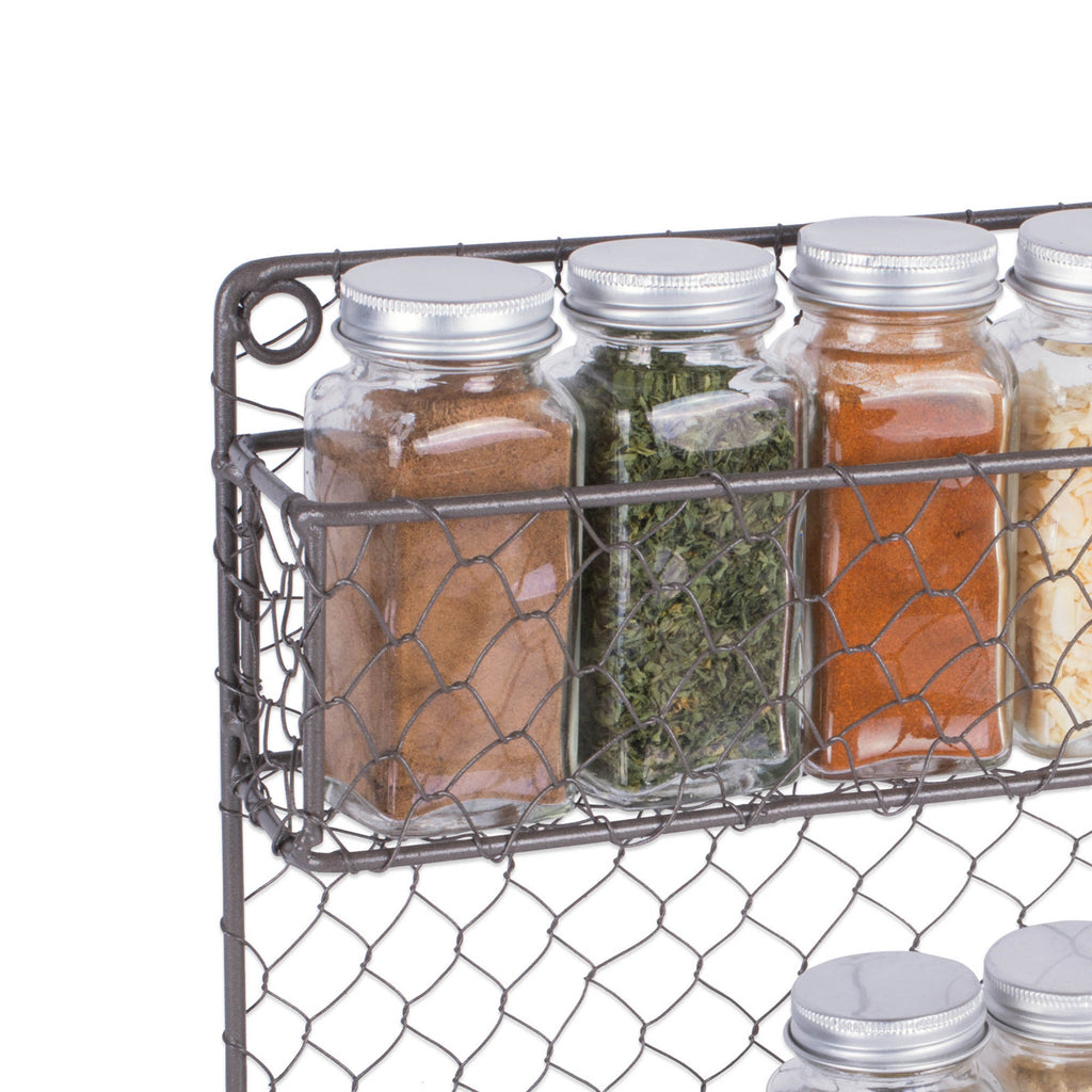 2 Tier Chicken Wire Spice Rack