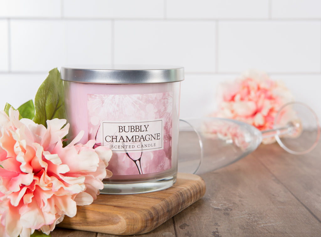 DII Bubbly Champagne3 Wick Scented Candle