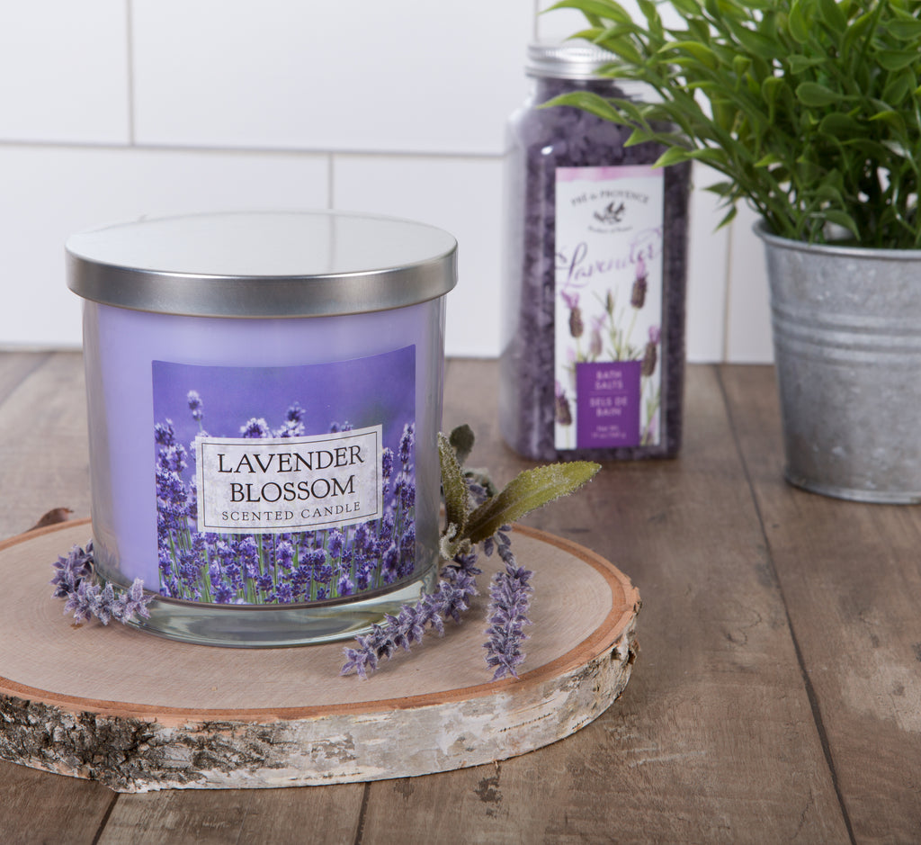 DII Lavender Blossom 3 Wick Scented Candle