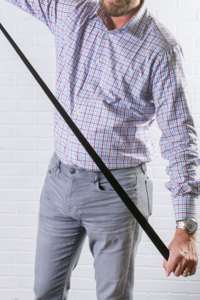 DII Mens Braided Elastic Woven Belt Khaki XL