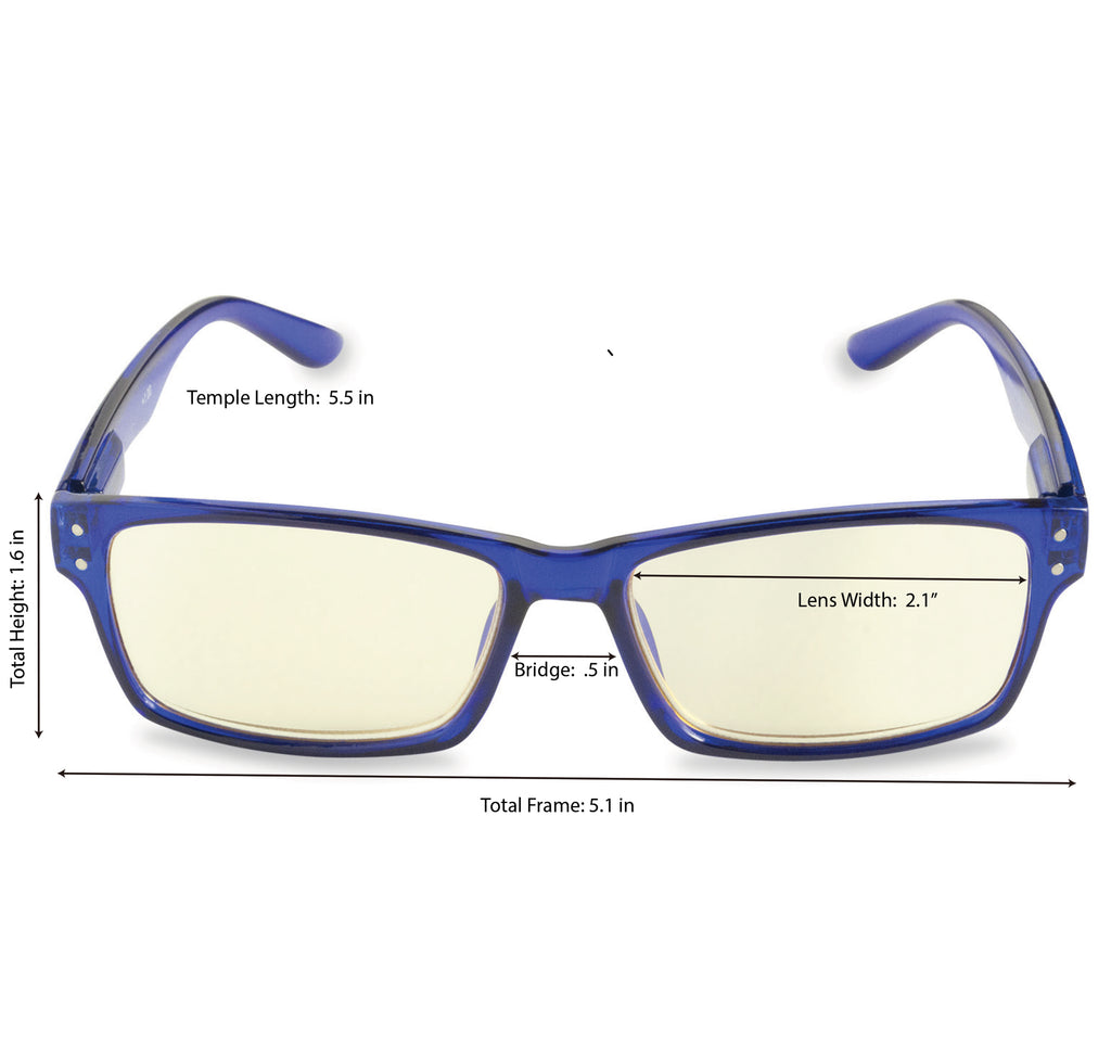 DII Computer Reading Glasses Blue 3.5