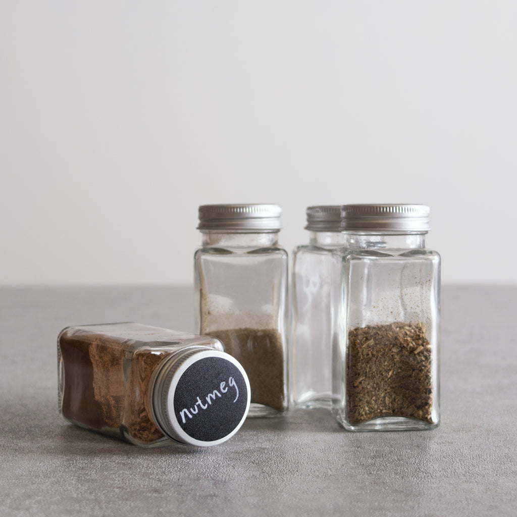 12-Piece Spice Jar Set With Chalkboard Labels