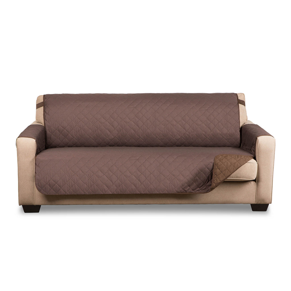 DII Reversible Oversize Sofa Cover Chocolate