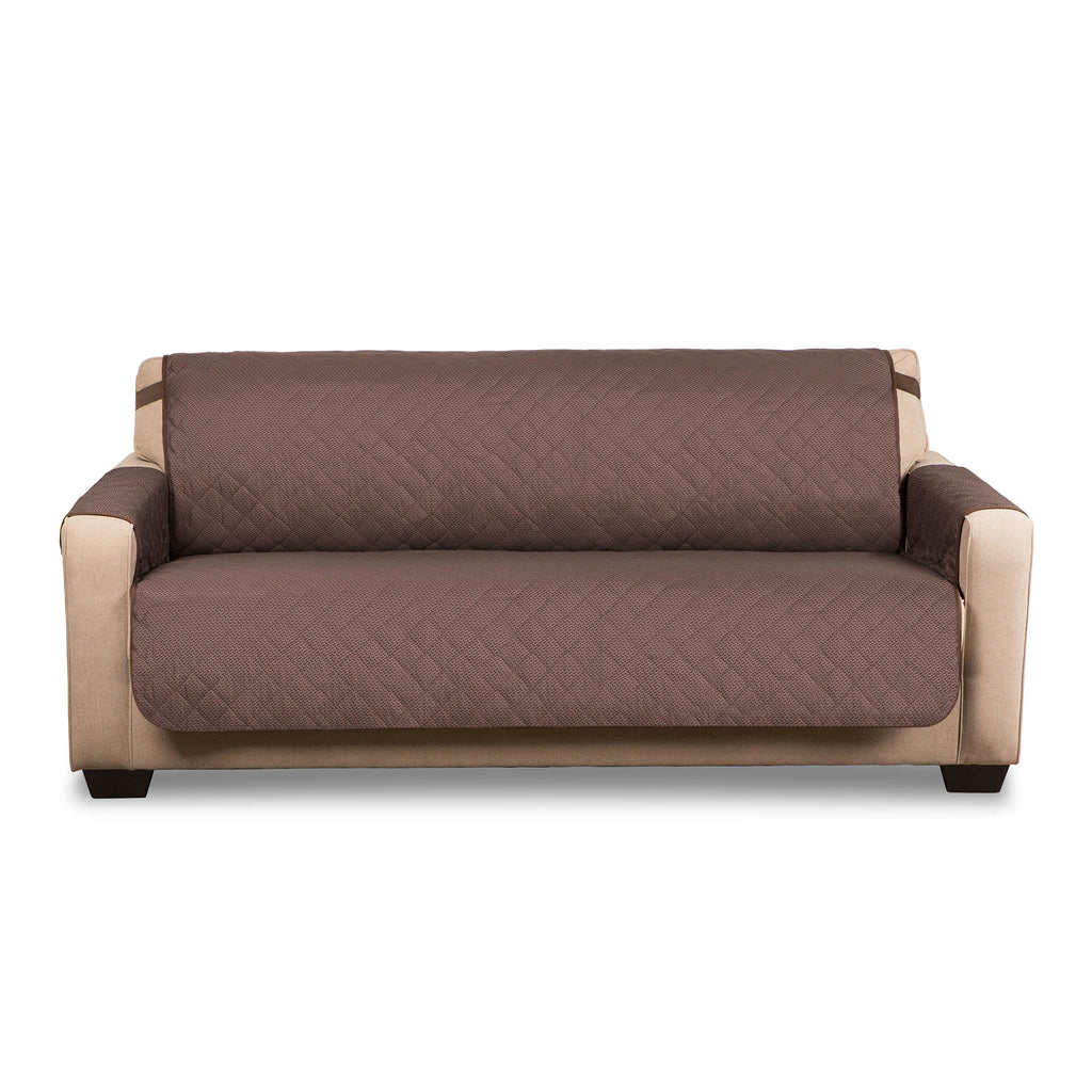 DII Reversible Loveseat Cover Chocolate