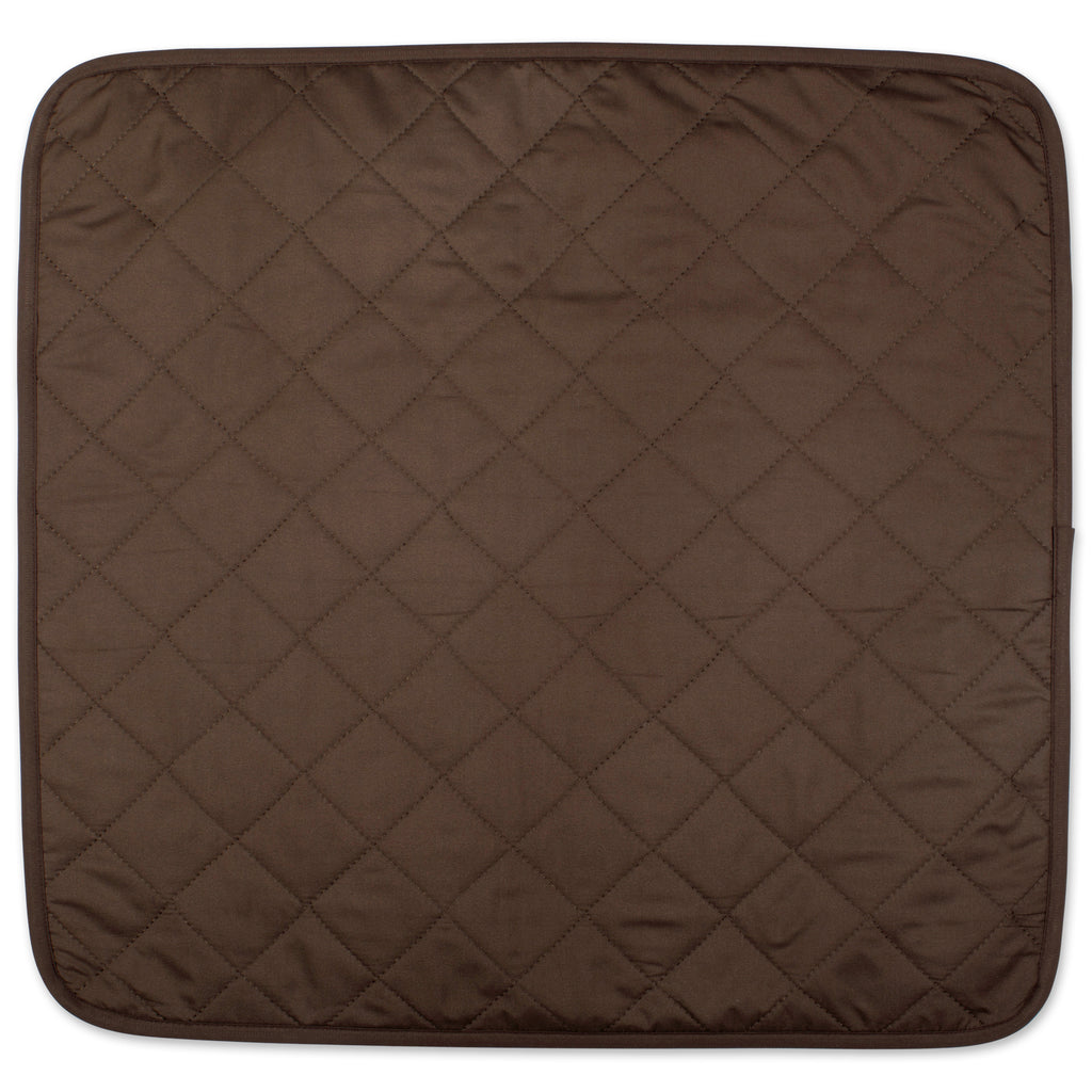 Absorbent Washable Chair Seat Protector Pad Chocolate