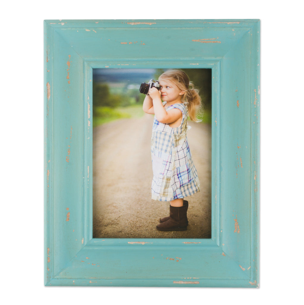 4x6 Blue Farmhouse Distressed Picture Frame