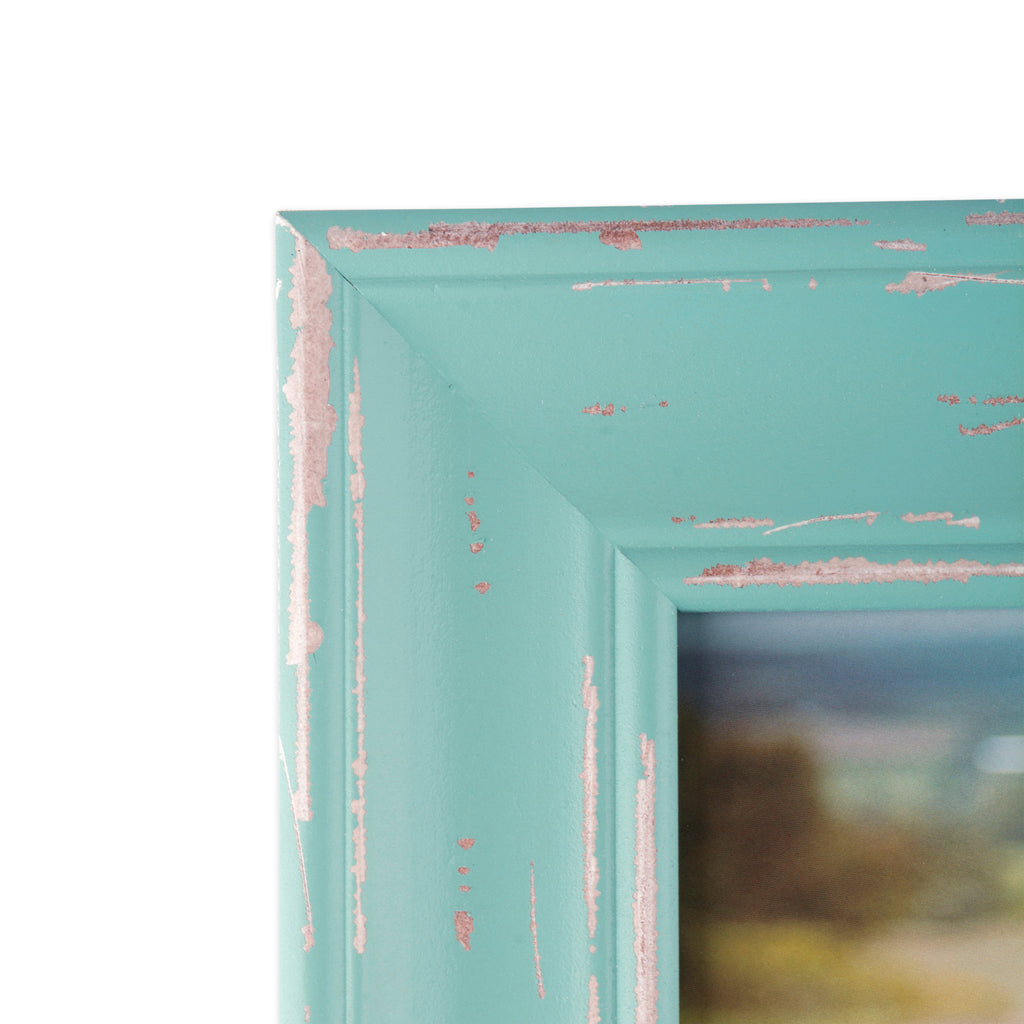 DII Farmhouse Distressed Picture Frame Blue