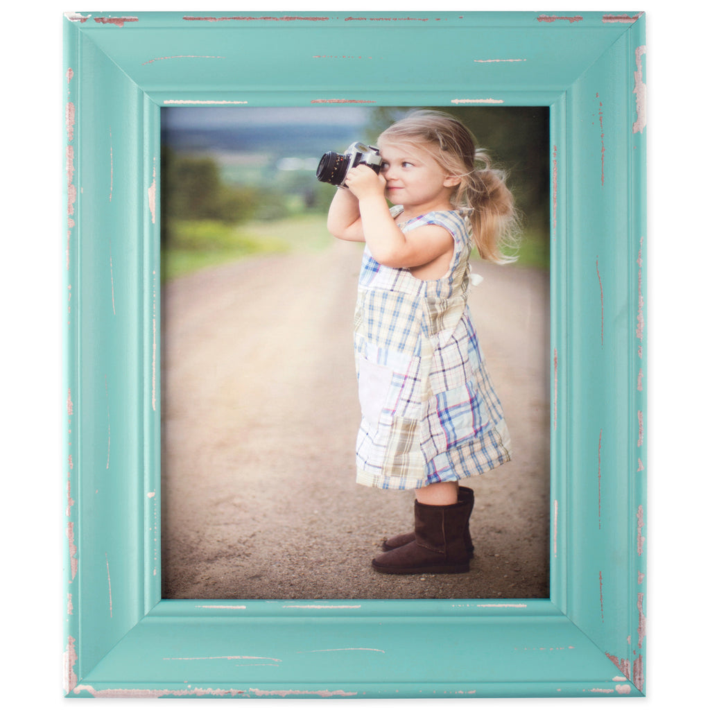 8x10 Blue Farmhouse Distressed Picture Frame