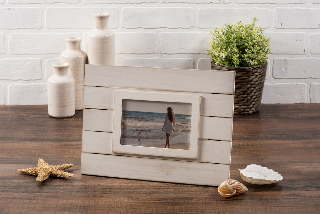 DII Shiplap Picture Frame White