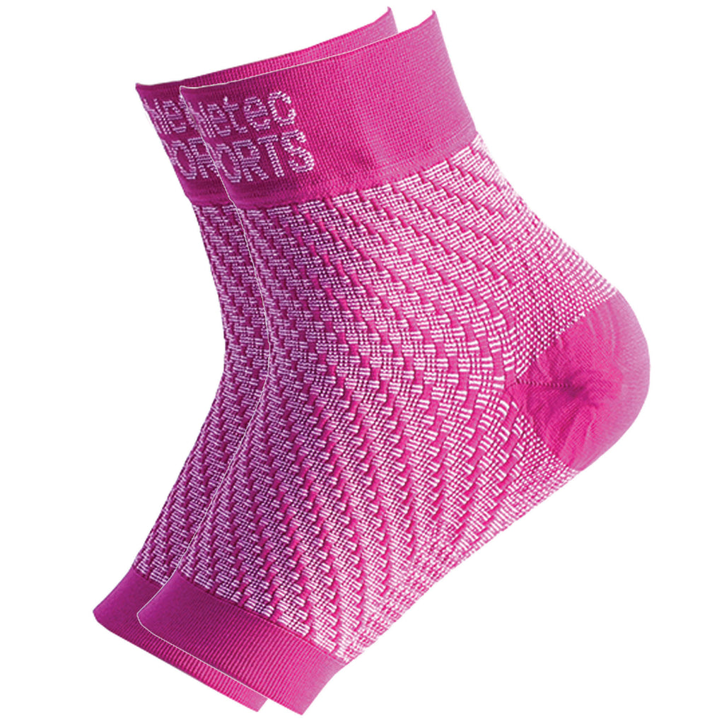 Compression Foot Sleeves Hot Pink M
