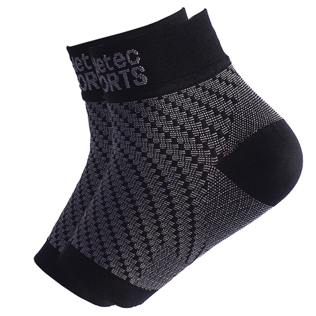 Compression Foot Sleeves Black Xl