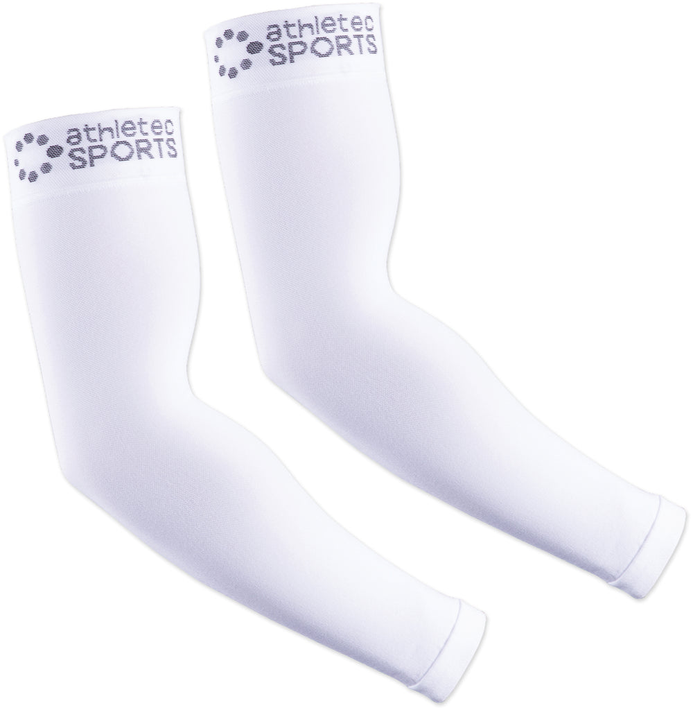 Compression Arm Sleeves White L/Xl