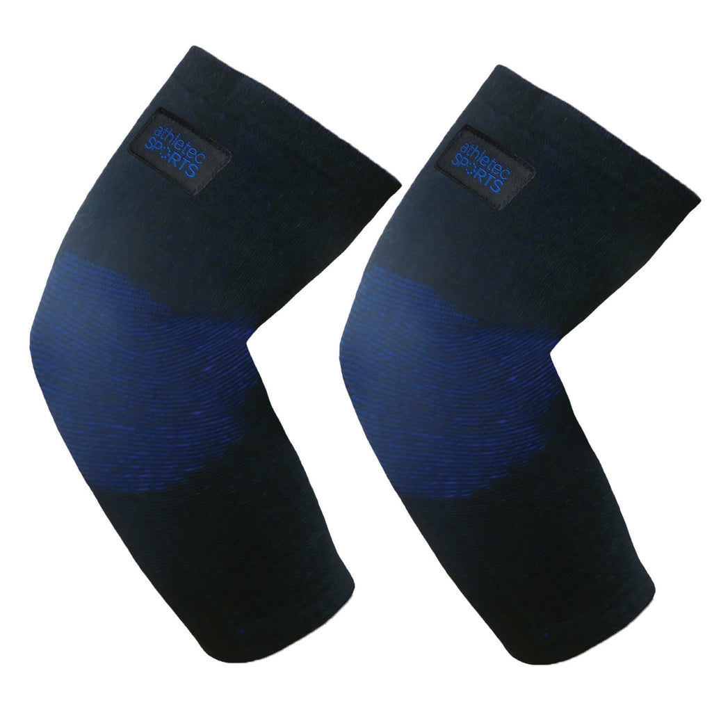 Bamboo Charcoal Elbow Sleeves Black Blue M
