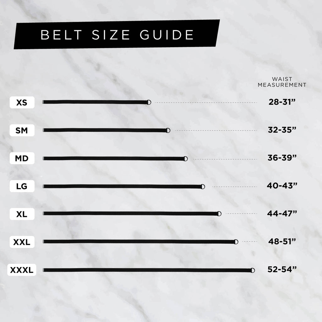 DII Mens And Womens D-Ring Cavas Belt Black XL