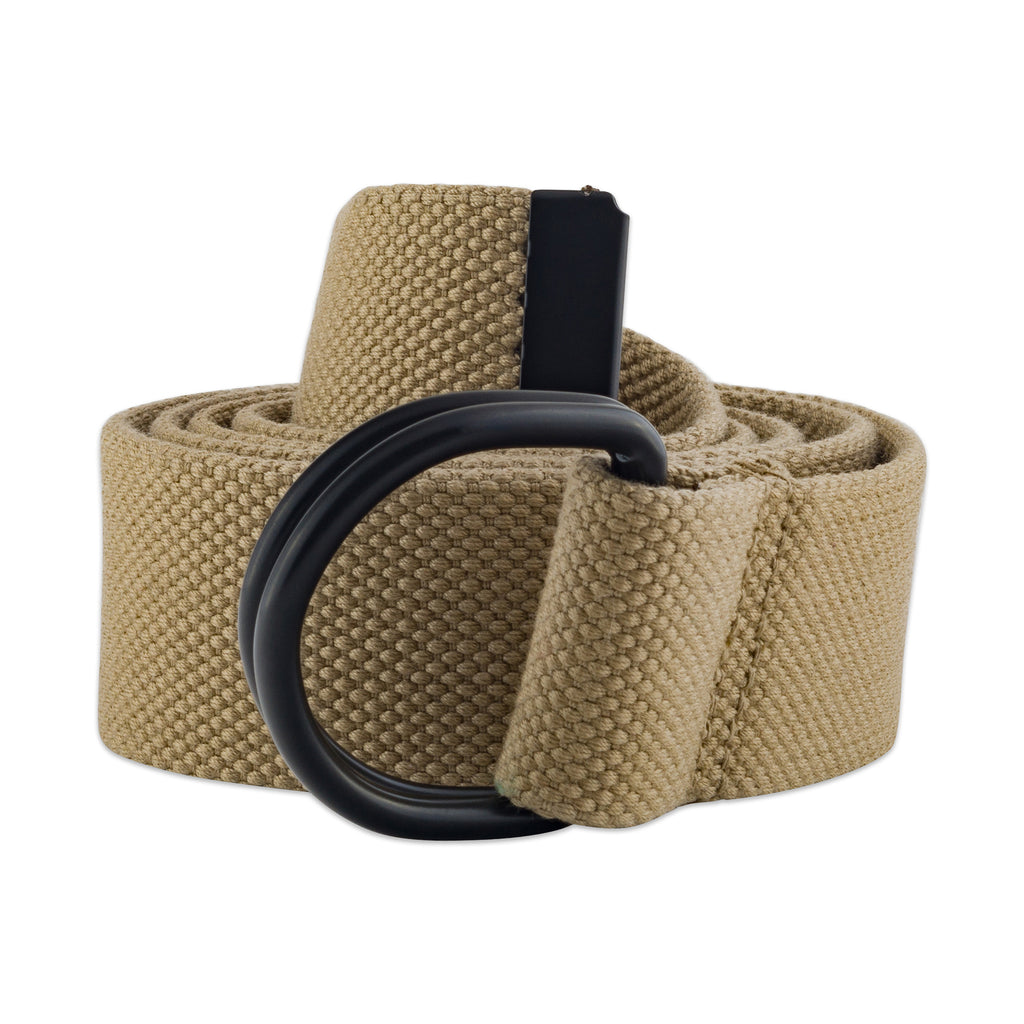 DII Mens And Womens D-Ring Cavas Belt Khaki XL