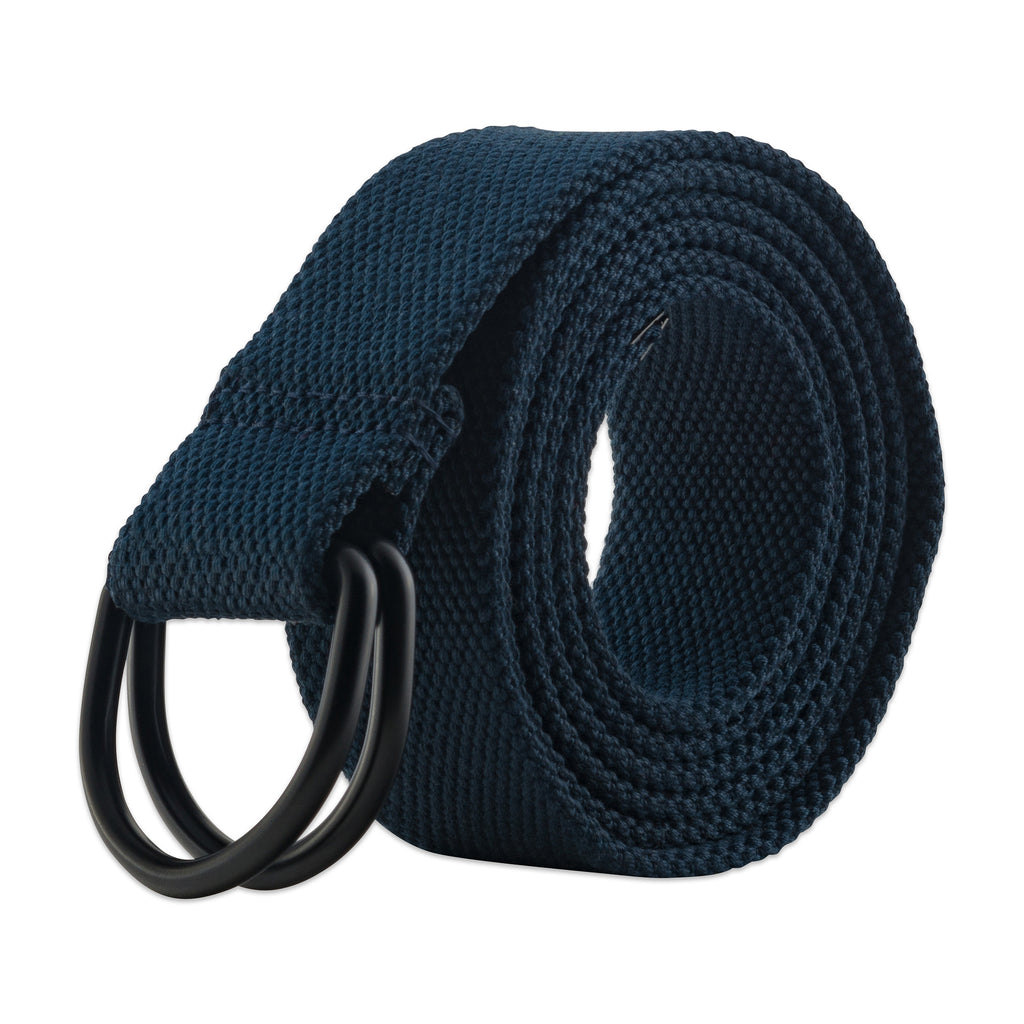 Mens And Womens D-Ring Canvas Belt Navy Xs