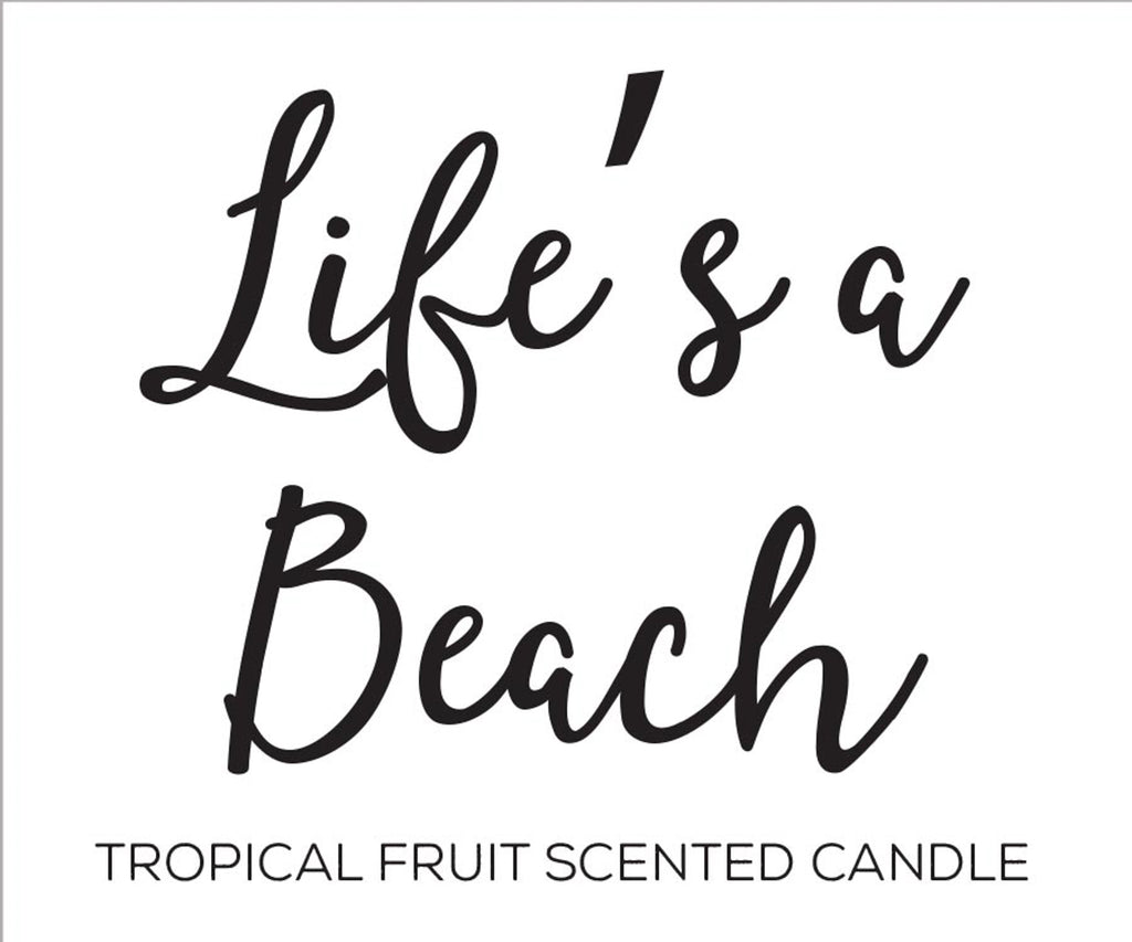 DII Lifes A Beach -Tropical Medley 3 Wick Scented Candle