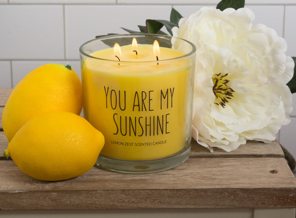 DII You Are My Sunshine -Lemon Zest 3 Wick Scented Candle