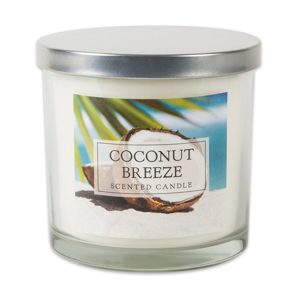 Coconut Breeze 3 Wick Scented Candle