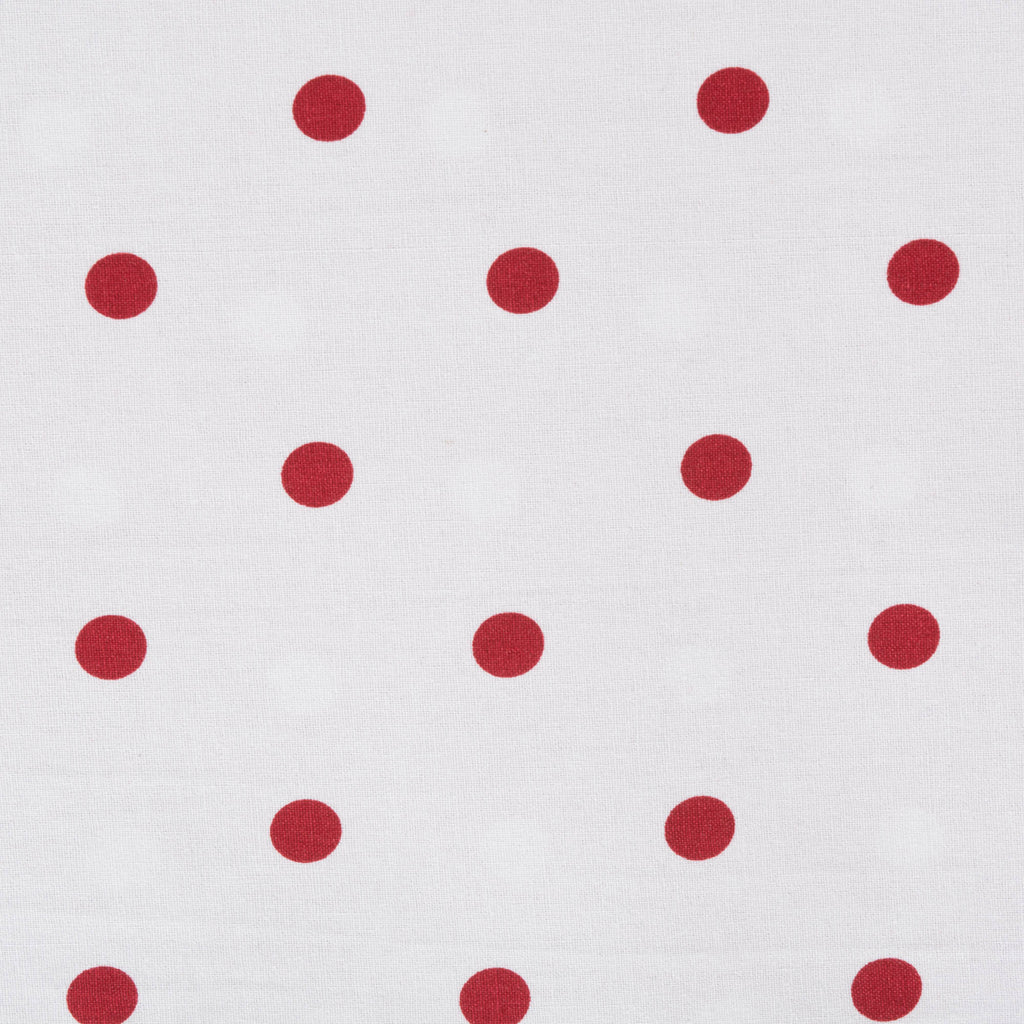 DII Reversible Polka Dot Table Runner 90 White/Red