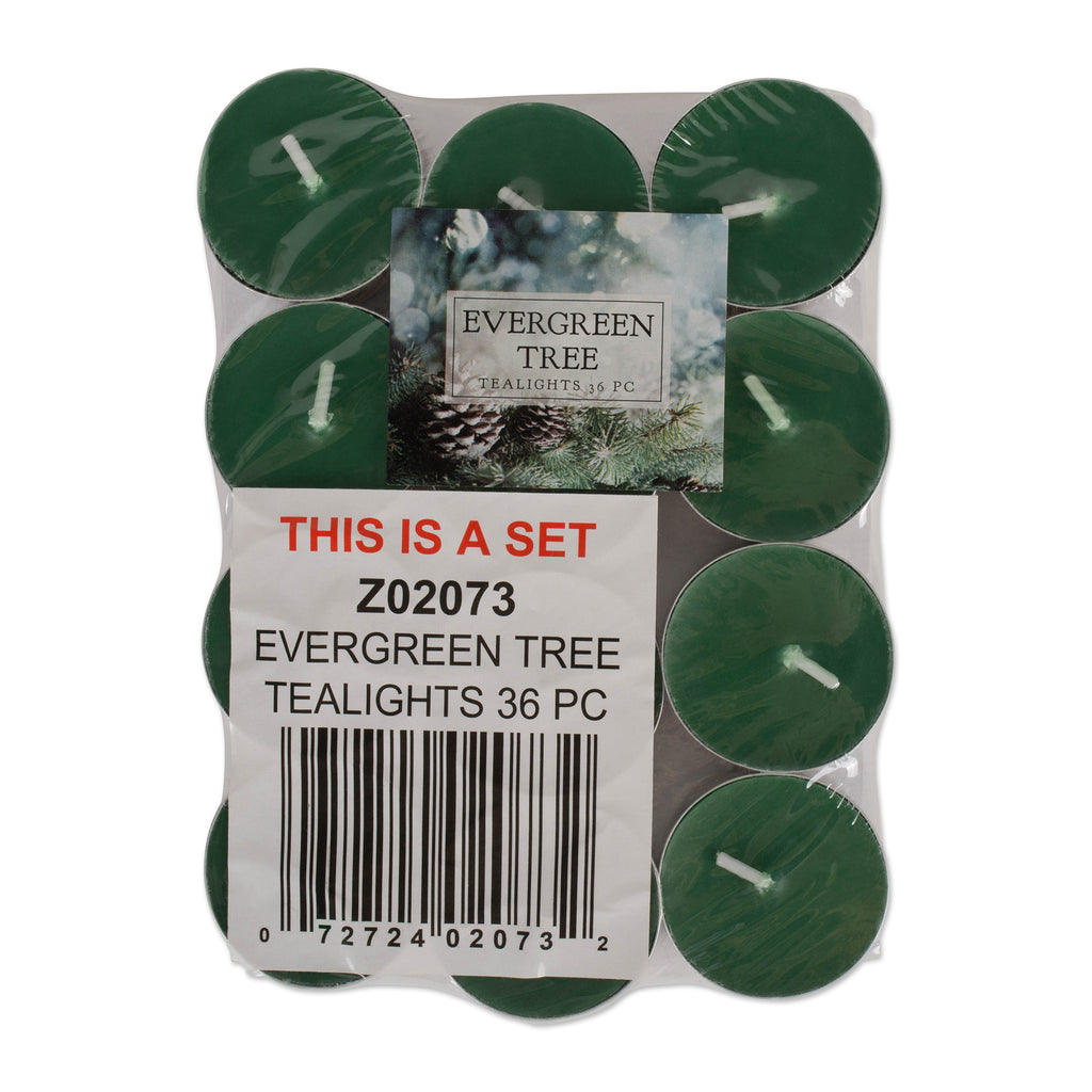 DII Evergreen Tree Tealights 36 Pc