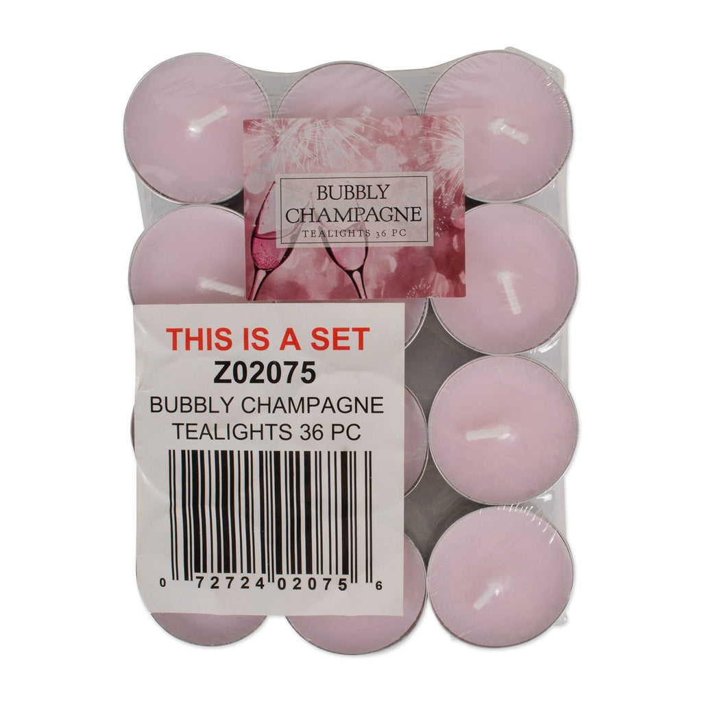 DII Bubbly Champagne Tealights 36 Pc
