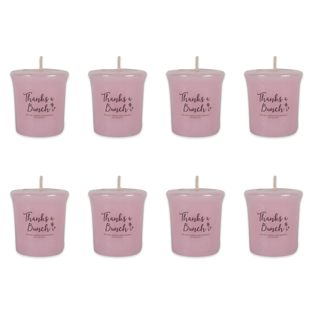 Thanks A Bunch! - Freshly Pick Orchids, Jasmine And Gardena Votives 8 Pc