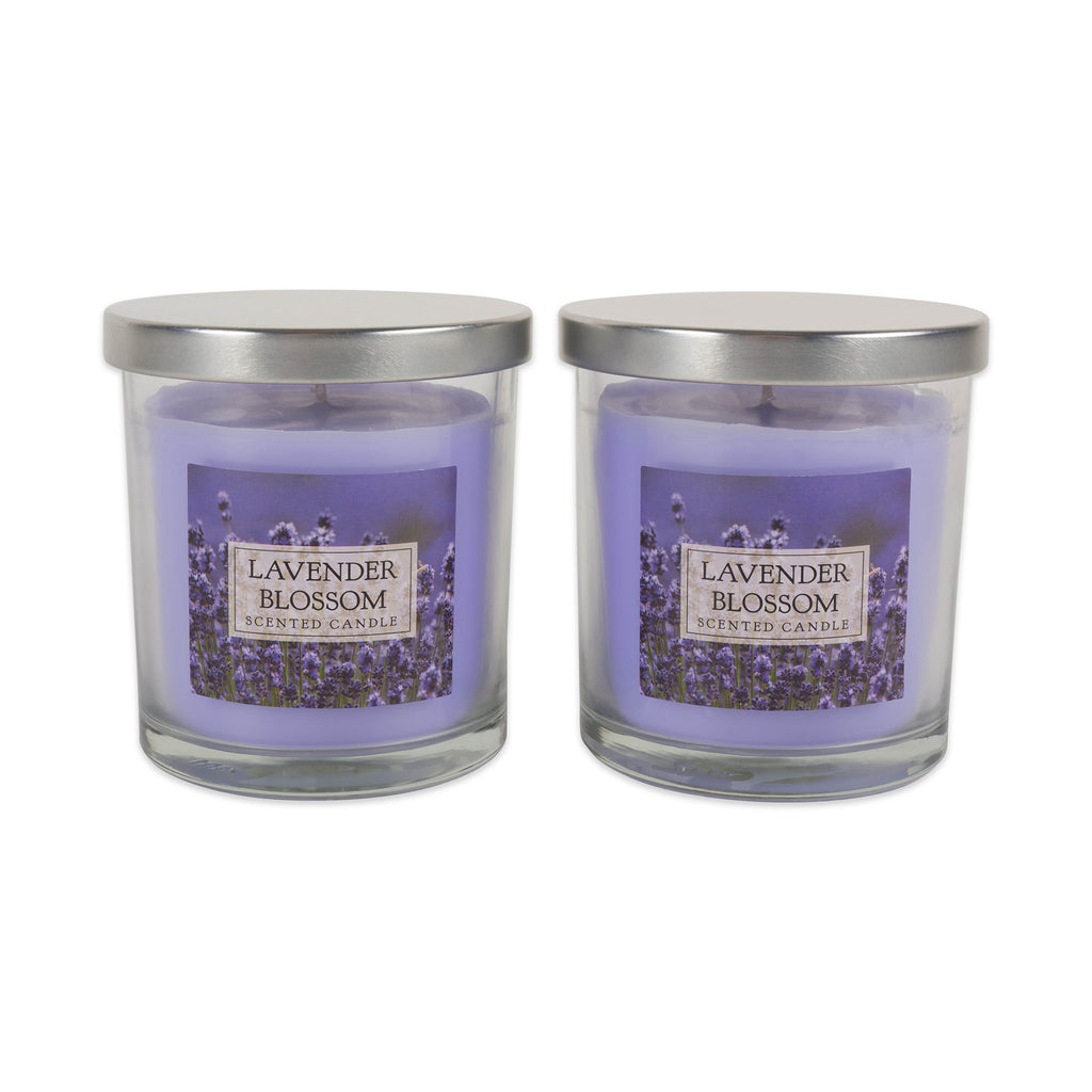 Lavender Blossom Single Wick Candle Set/2