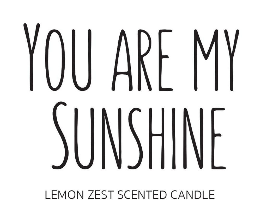 DII You Are My Sunshine -Lemon Zest Single Wick Candle Set of 2