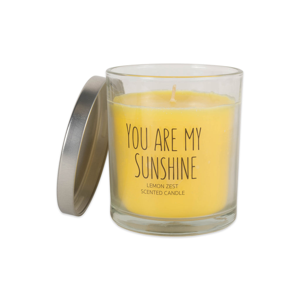 DII You Are My Sunshine -Lemon Zest Single Wick Candle Set of 2
