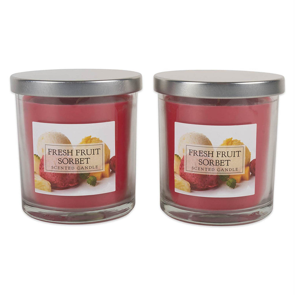 Fresh Fruit Sorbet Single Wick Candle Set/2