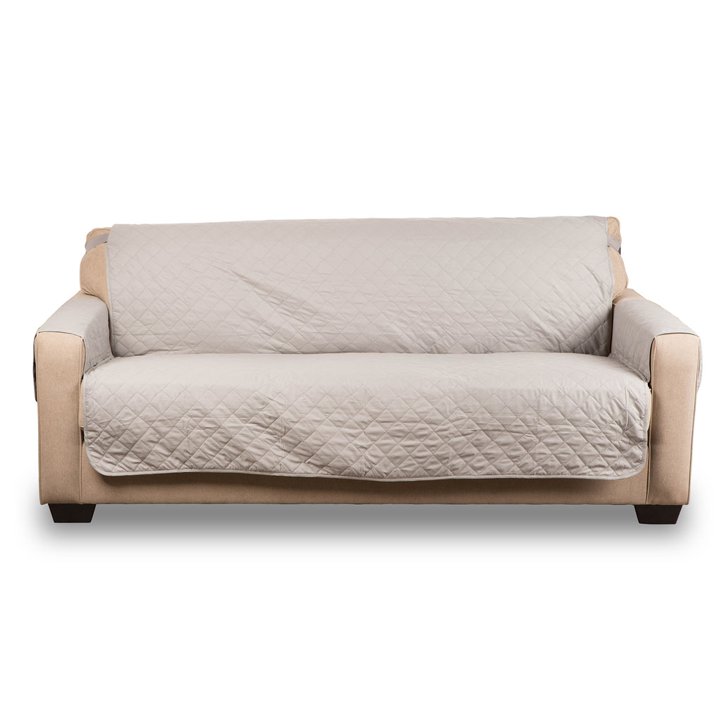 Reversible Oversize Sofa Cover Grey Multi Print
