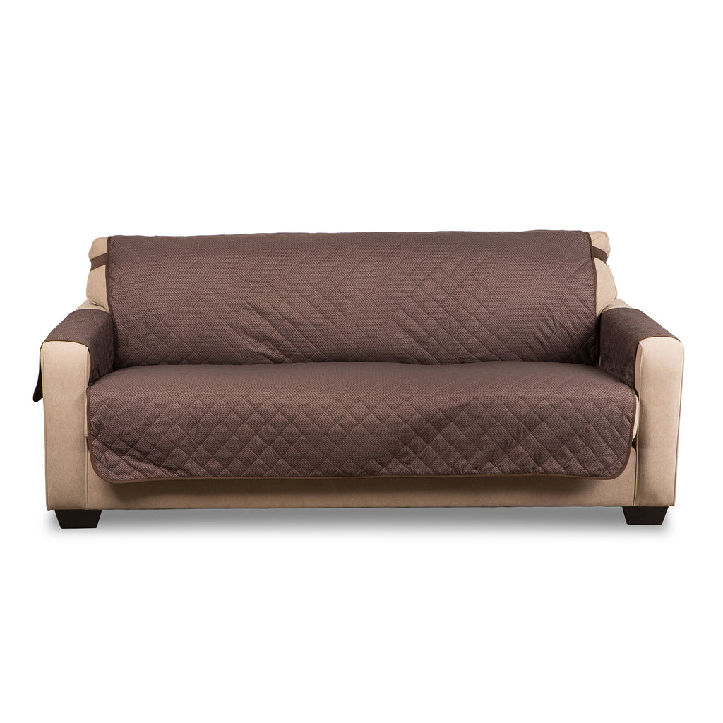 Reversible Oversize Sofa Cover Chocolate Multi Print