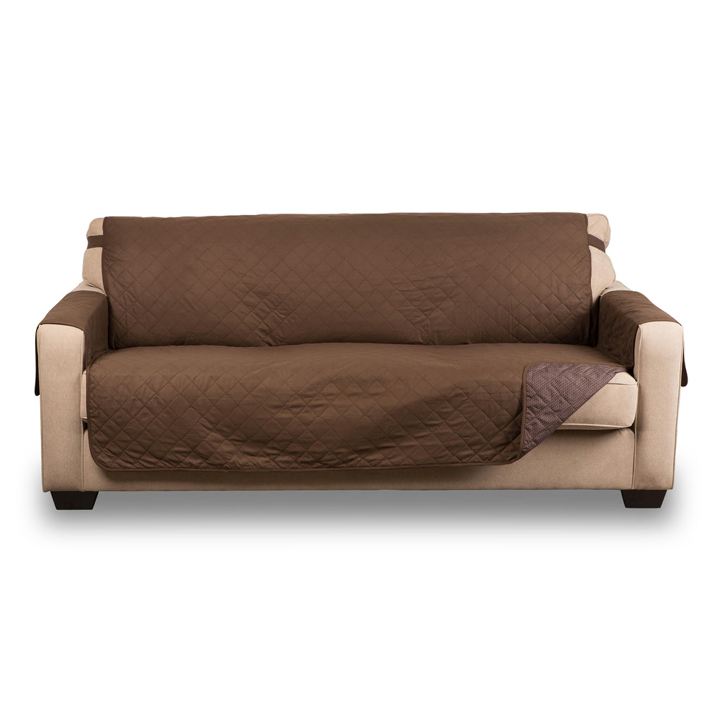 DII Reversible Oversize Sofa Cover Chocolate Multi Print
